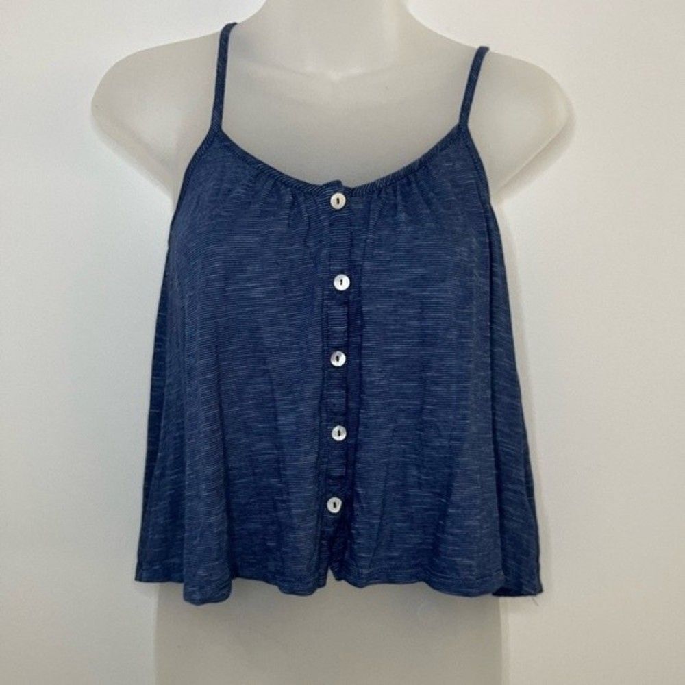 Aeropostale Blue Cropped Tank Top Size XS